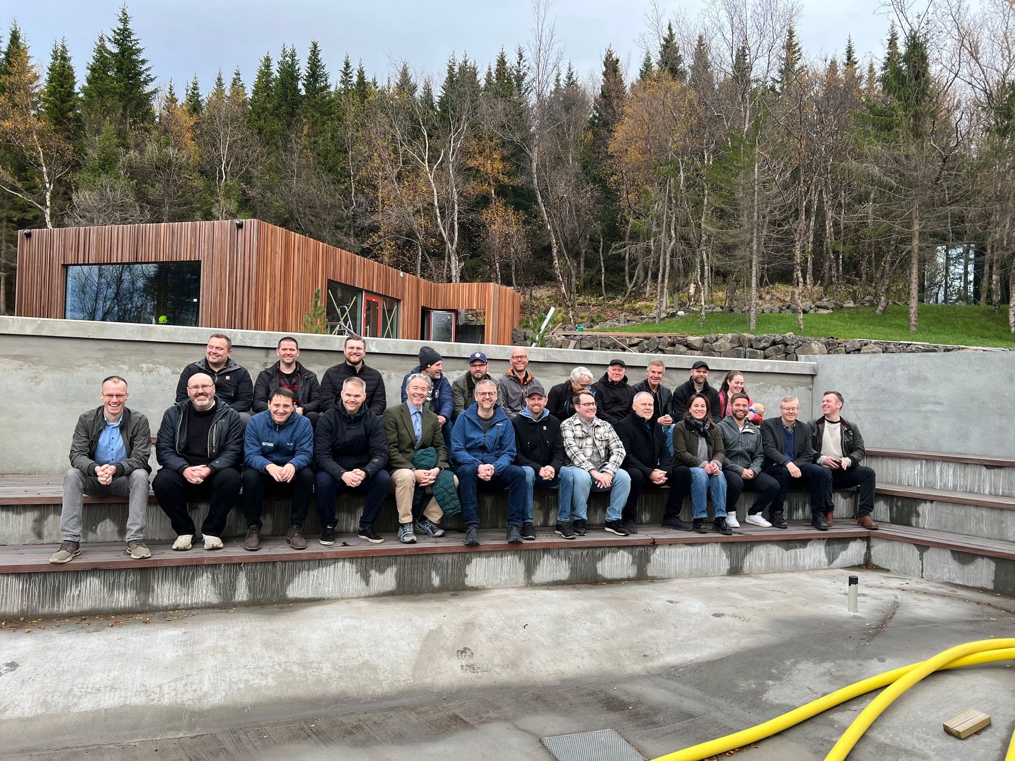 Hópmynd úr haustferð Norðurlandsdeildar 2025.