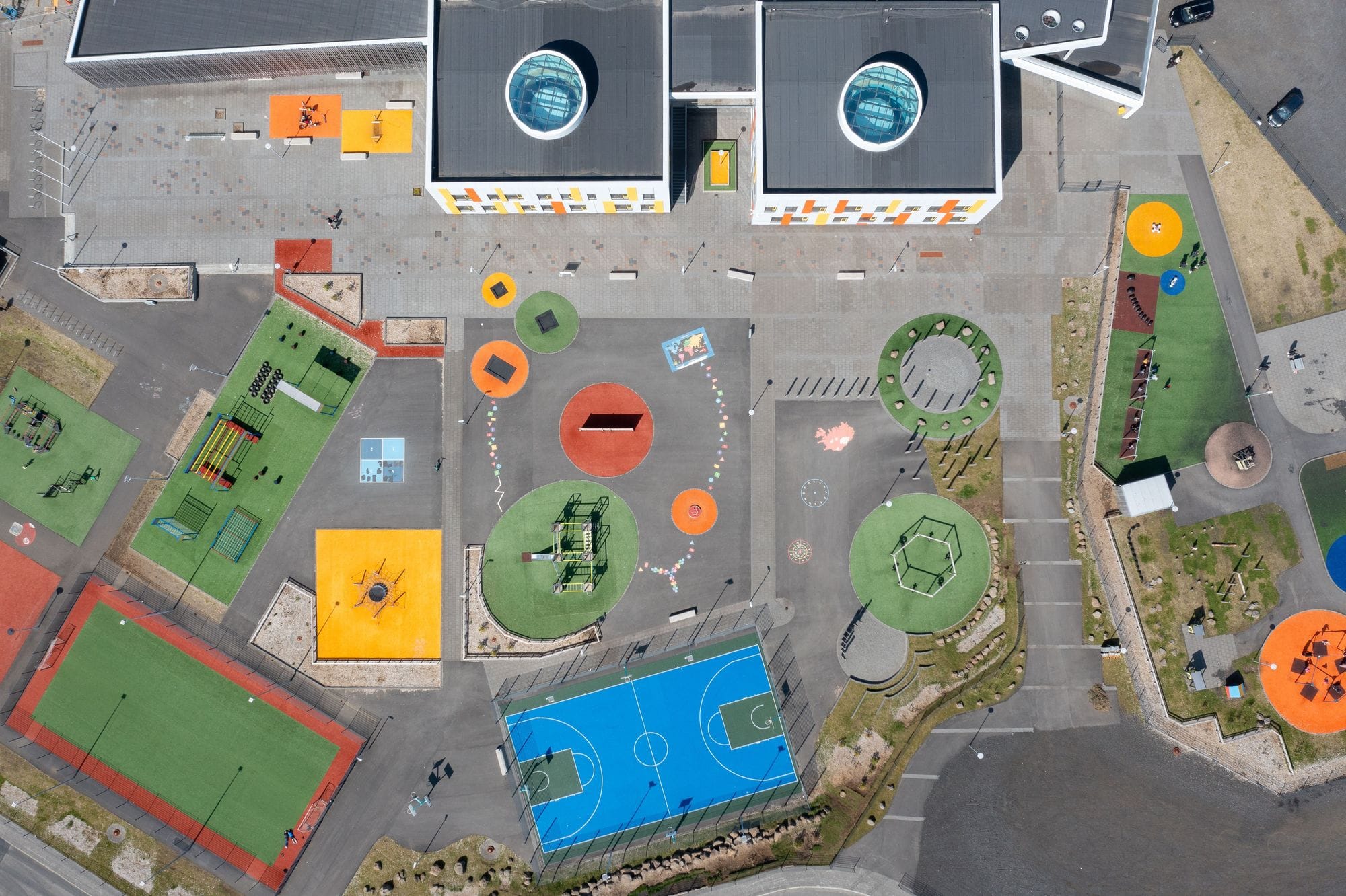 Stapaskóli loftmynd.