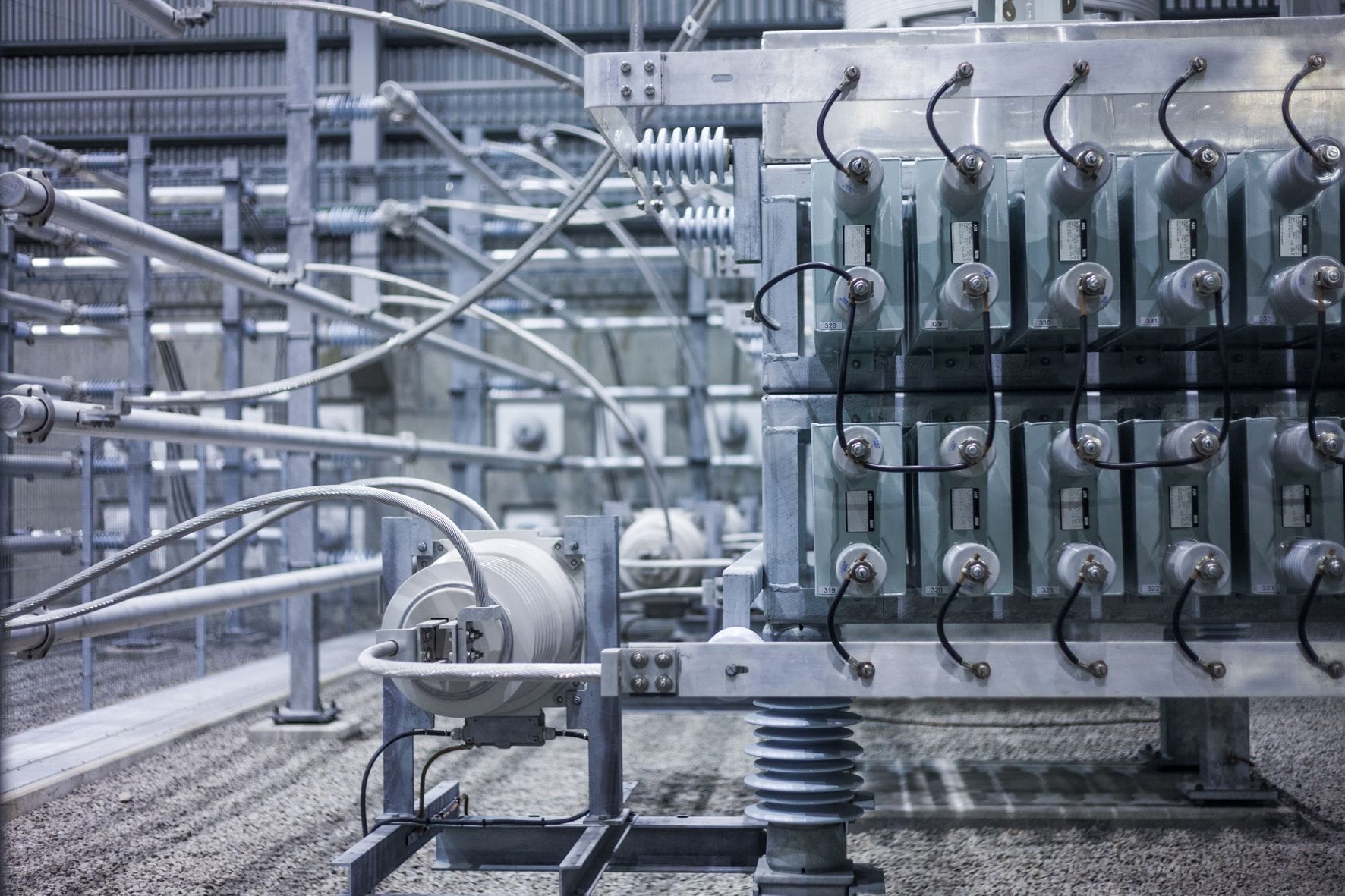 Búnaður í tengivirki.